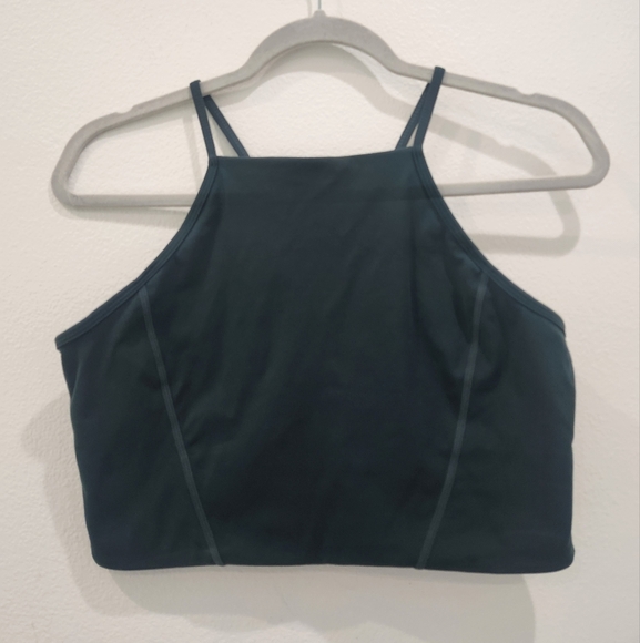 BUFFBUNNY COLLECTION SPORTS BRA SIZE LARGE HIGH NECK IVY CROP - Picture 4 of 7